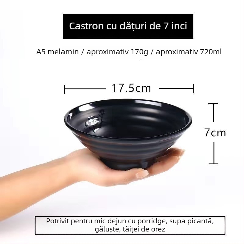 Vas din melamină pentru restaurante, finisaj mat, lucrat manual, stil modern minimalist