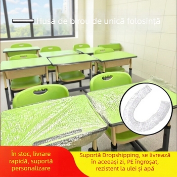 Protecție de masă de unică folosință pentru elevi, fără miros, din materiale noi, potrivită pentru pictură și bricolaj, curată și igienică, rezistentă la ulei