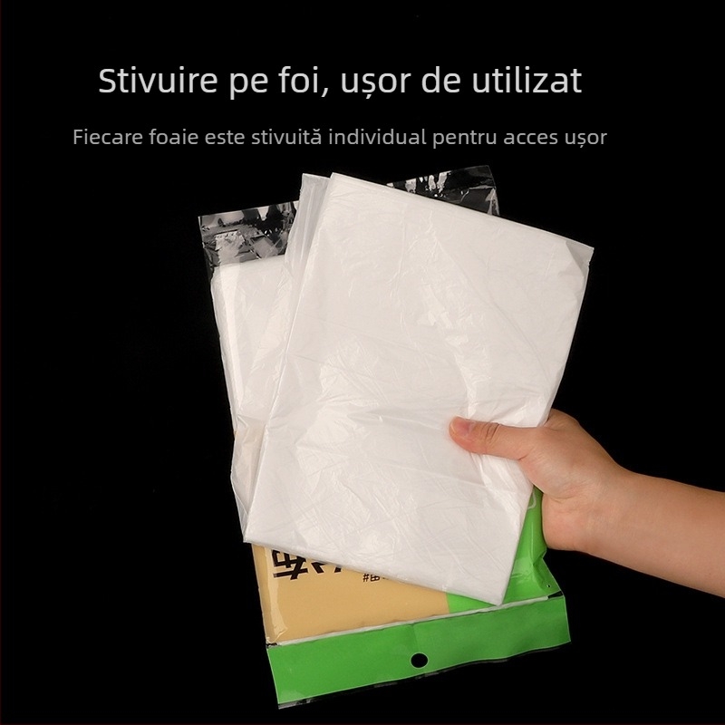 Față de masă de unică folosință din film plastic, roșu transparent, pătrat sau rotund, pentru uz casnic și hotelier