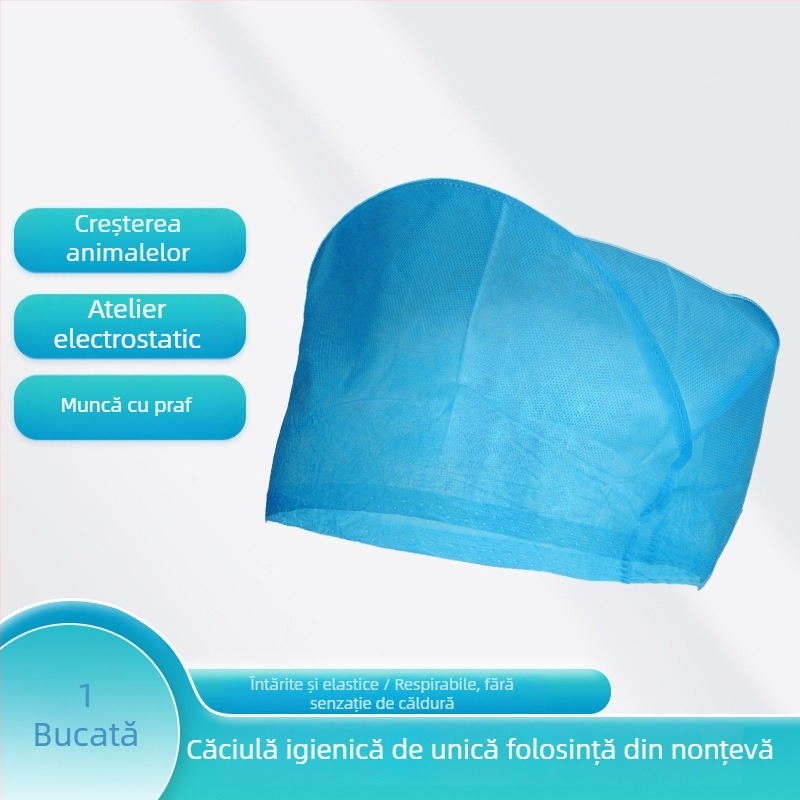 Îmbrăcăminte de protecție o piesă, cu glugă, din țesătură nețesută, protecție la praf