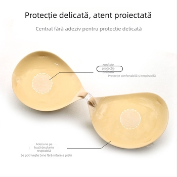 Perne push-up din nylon, formă mango pentru sfârcuri, respirante, invizibile, lucioase, pentru rochii de mireasă