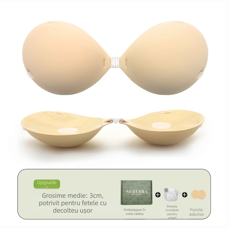 Perne push-up din nylon, formă mango pentru sfârcuri, respirante, invizibile, lucioase, pentru rochii de mireasă