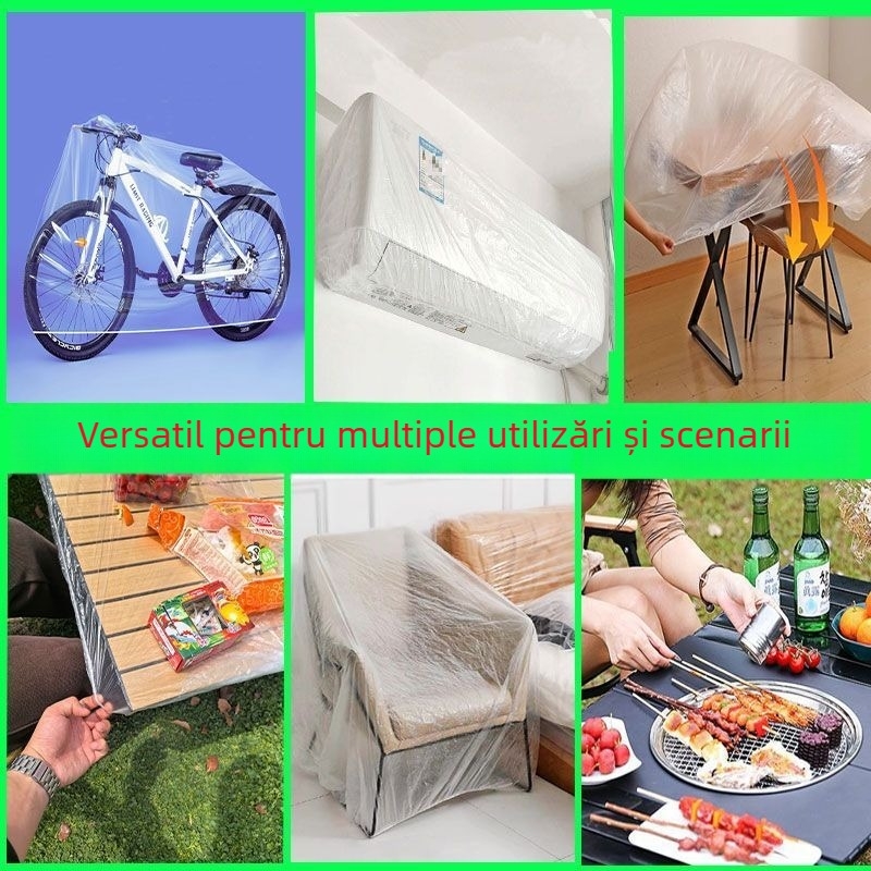 Față de masă de unică folosință pentru camping, cu bandă elastică, rezistentă la ulei, pentru mese pătrate, rotunde și dreptunghiulare
