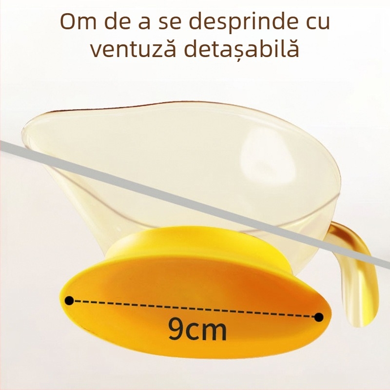 Beeshum vas de hrănire pentru bebeluși din PPSU cu bază de suction, portabil, potrivit pentru copii de peste 3 luni