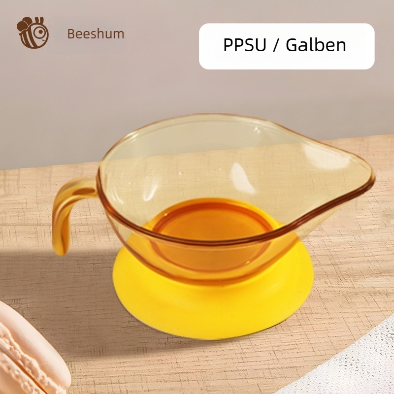 Beeshum vas de hrănire pentru bebeluși din PPSU cu bază de suction, portabil, potrivit pentru copii de peste 3 luni