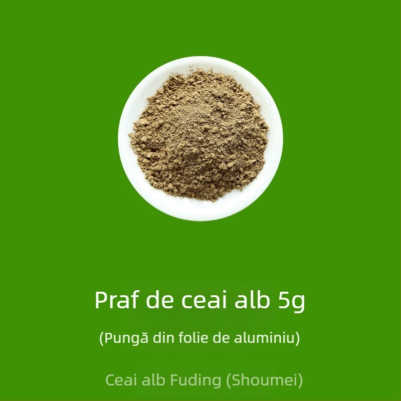 Pudră de ceai pentru ceremonii: pudră de ceai alb, pudră de ceai roșu, pudră de oolong, pudră de pu-erh și matcha