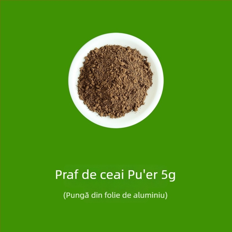 Pudră de ceai pentru ceremonii: pudră de ceai alb, pudră de ceai roșu, pudră de oolong, pudră de pu-erh și matcha