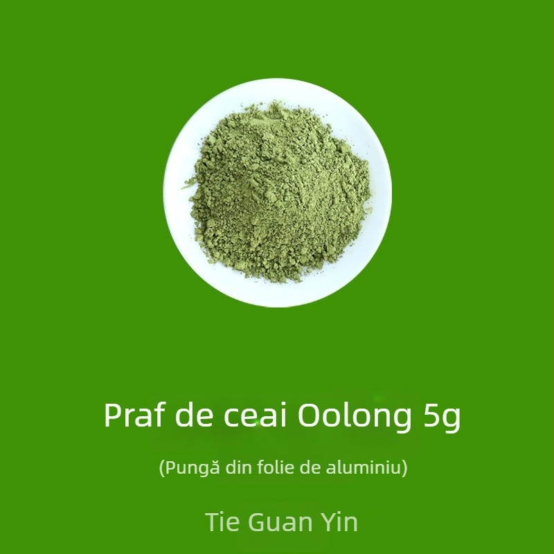 Pudră de ceai pentru ceremonii: pudră de ceai alb, pudră de ceai roșu, pudră de oolong, pudră de pu-erh și matcha