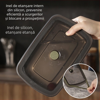 Cutie din oțel inoxidabil 304, pătrată pentru fructe și pregătire a alimentelor, depozitare în bucătărie