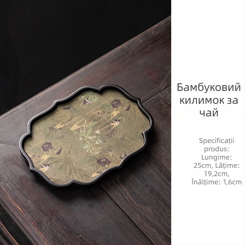 Covoraș absorbant pentru ceai, uscare rapidă – stil chinezesc nou, lux discret, accesorii pentru ceremonia ceaiului, tavă izolatoare termică