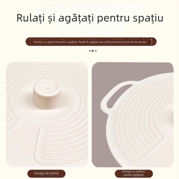 Set de capace etanșe din trei părți pentru căni și boluri, plastic alimentar, Bw, stil modern simplu