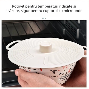 Set de capace etanșe din trei părți pentru căni și boluri, plastic alimentar, Bw, stil modern simplu