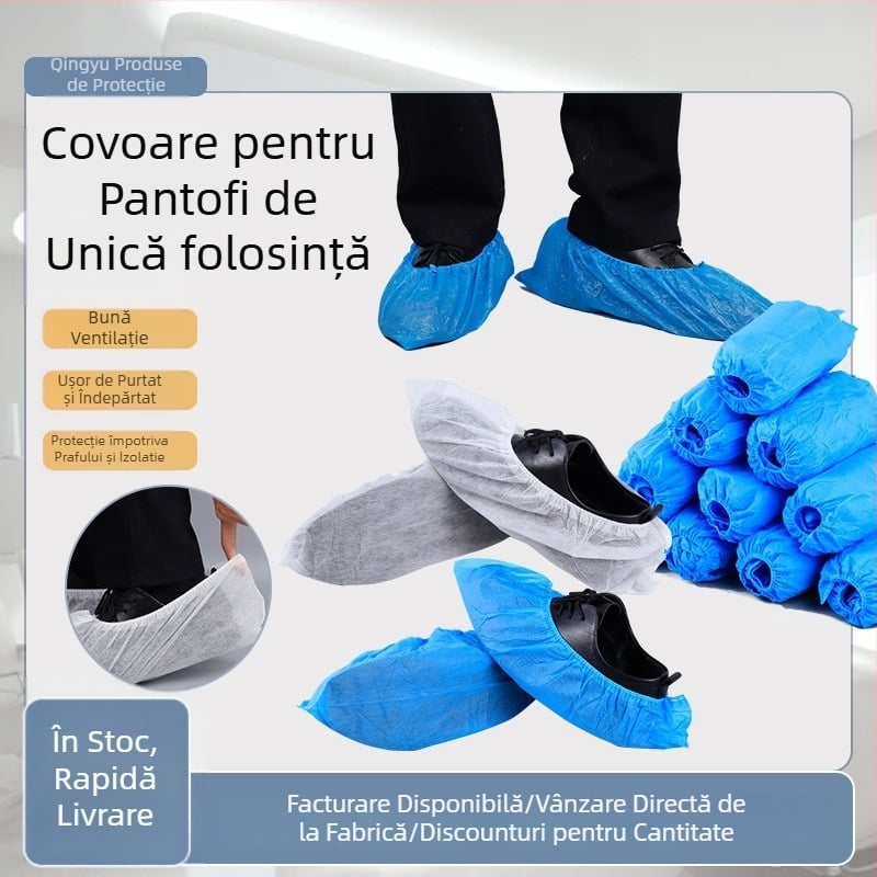 Capace pentru încălțăminte din țesătură nețesută, 30 g, antiderapante, protecție împotriva prafului, rezistente la uzură, pentru ateliere