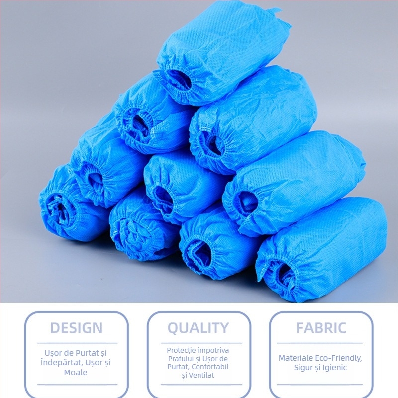 Capace pentru încălțăminte din țesătură nețesută, 30 g, antiderapante, protecție împotriva prafului, rezistente la uzură, pentru ateliere