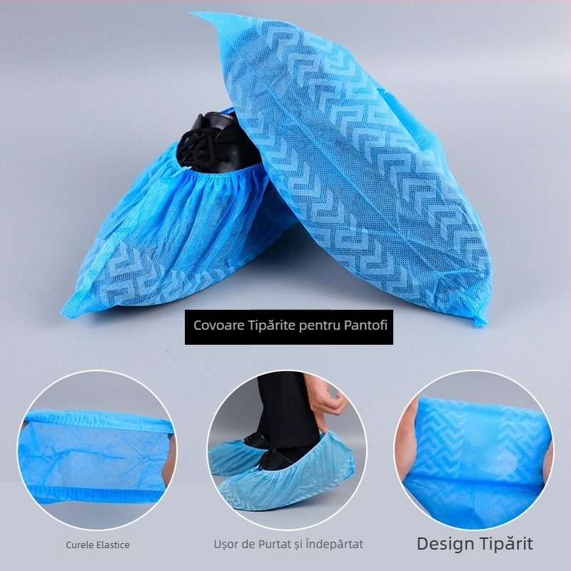 Capace pentru încălțăminte din țesătură nețesută, 30 g, antiderapante, protecție împotriva prafului, rezistente la uzură, pentru ateliere