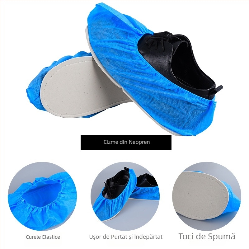 Capace pentru încălțăminte din țesătură nețesută, 30 g, antiderapante, protecție împotriva prafului, rezistente la uzură, pentru ateliere