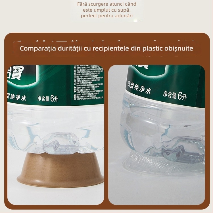 Set de tacâmuri de masă de unică folosință din coajă de orez – trei piese: boluri, bețișoare și farfurioare; non-degradabil; personalizare disponibilă