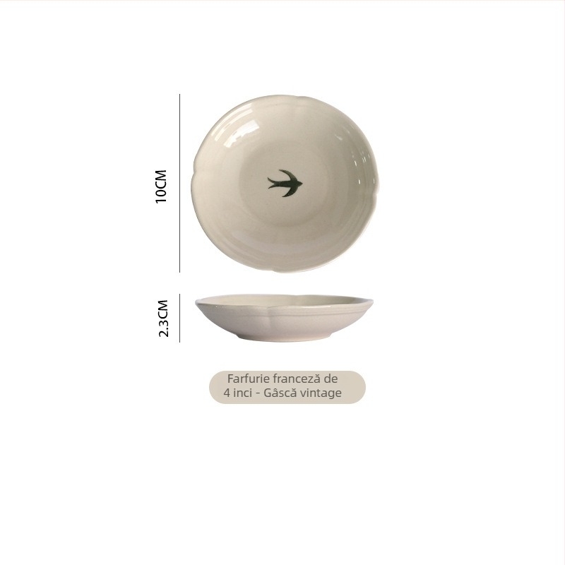 Set ceramic de bucătărie în stil japonez, model creativ sub glazură, compatibil cu microunde, design modern simplu