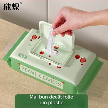 Set capac păstrare prospețime: închidere elastomerică și capac PE anti-praf, pungi de unică folosință (12+ buc; cutie 80; 200 g; 3 ani; multifuncțional)