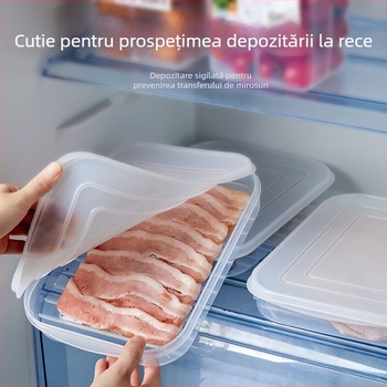 Cutie japoneză pentru prospețime – dreptunghiulară, din PP+PE, pentru depozitarea cărnii și fructelor de mare