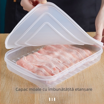 Cutie japoneză pentru prospețime – dreptunghiulară, din PP+PE, pentru depozitarea cărnii și fructelor de mare