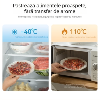 More Pie Capac detașabil pentru folie alimentară – Îngroșat și mare, protecție împotriva prafului pentru bucătăria de acasă, acoperire de unică folosință pentru folie, dimensiune mare