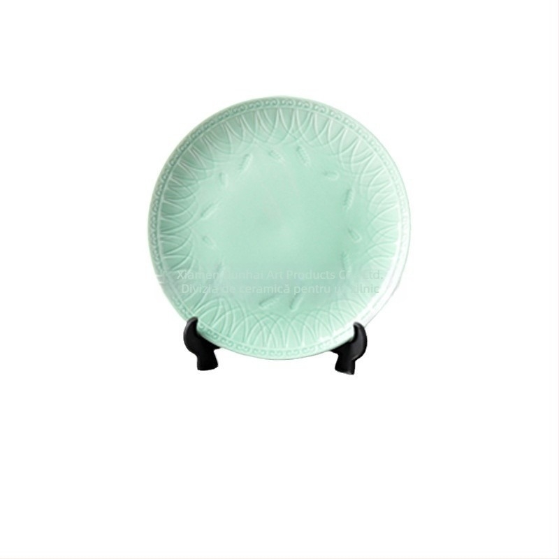 Set de veselă ceramică glazurată – stil chinezesc nou, Susan Ceramics, cu boluri de supă, farfurii, oală de gătit și linguri de supă; potrivit pentru copii, studenți, adulți și persoane în vârstă; personalizare disponibilă