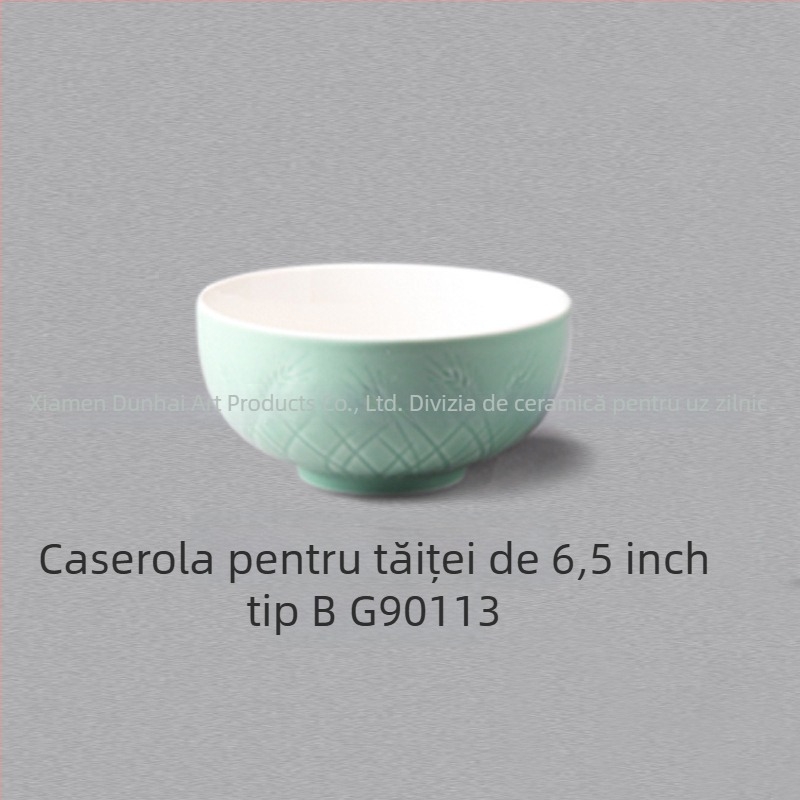 Set de veselă ceramică glazurată – stil chinezesc nou, Susan Ceramics, cu boluri de supă, farfurii, oală de gătit și linguri de supă; potrivit pentru copii, studenți, adulți și persoane în vârstă; personalizare disponibilă