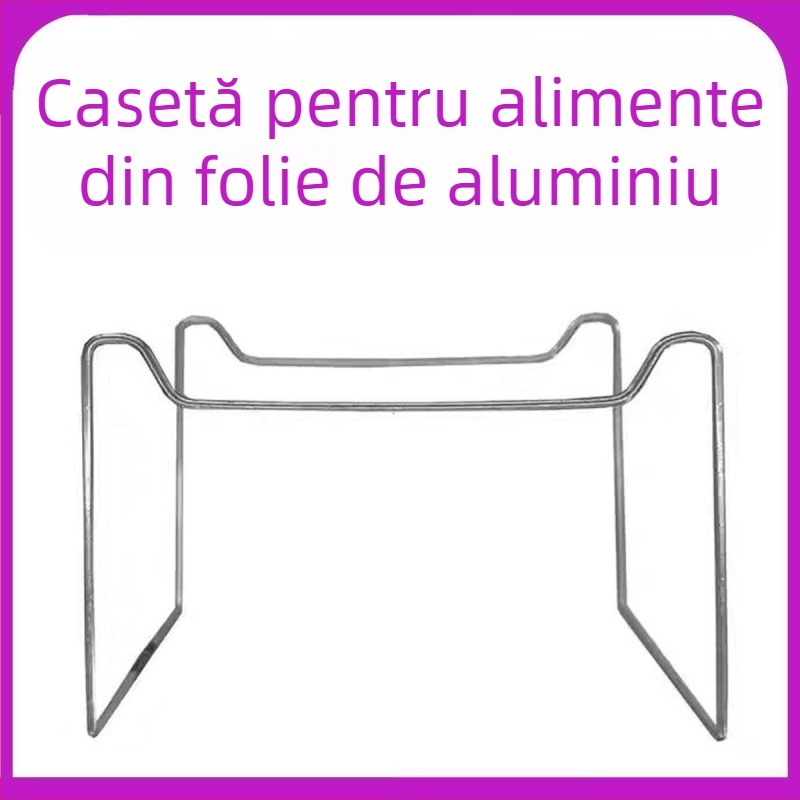 Set mini suport pentru hot pot de unică folosință, cu cutie de prânz din folie de aluminiu și boluri din folie de aluminiu