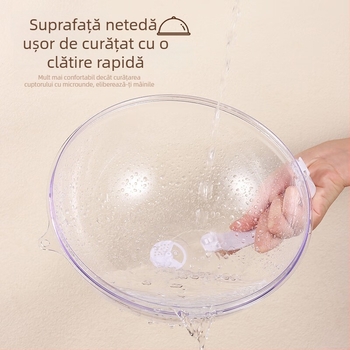Capac de încălzire pentru cuptor cu microunde, rezistent la ulei și stropire, material plastic, stil modern simplu, rezistență la temperaturi înalte