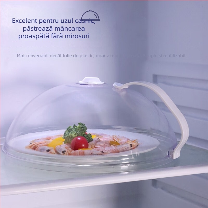 Capac de încălzire pentru cuptor cu microunde, rezistent la ulei și stropire, material plastic, stil modern simplu, rezistență la temperaturi înalte