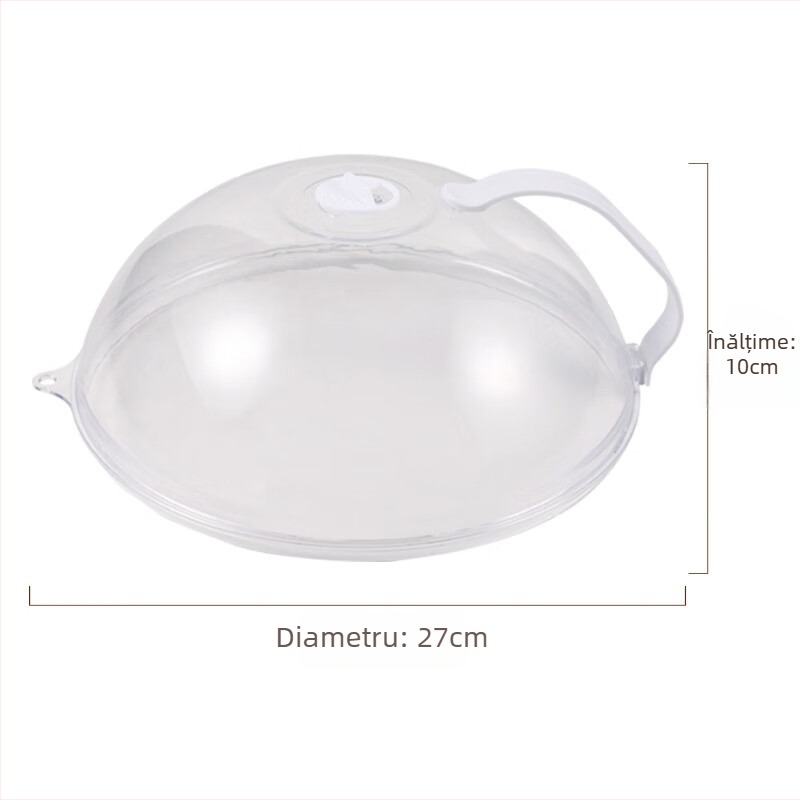 Capac de încălzire pentru cuptor cu microunde, rezistent la ulei și stropire, material plastic, stil modern simplu, rezistență la temperaturi înalte