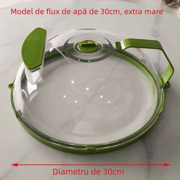 Capac de microunde anti-stropire, plastic termorezistent pentru încălzire și păstrarea prospețimii alimentelor; rezistent la ulei; brand Hui qisi; stil modern simplu (Material: plastic; Brand: Hui qisi; Stil: modern simplu)