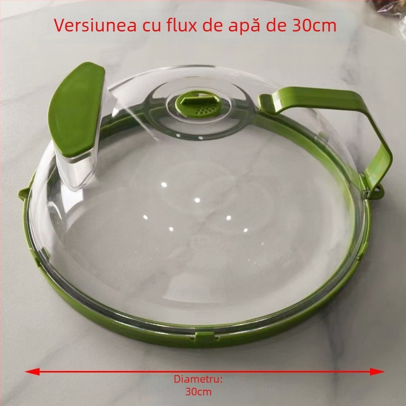 Capac de microunde anti-stropire, plastic termorezistent pentru încălzire și păstrarea prospețimii alimentelor; rezistent la ulei; brand Hui qisi; stil modern simplu (Material: plastic; Brand: Hui qisi; Stil: modern simplu)