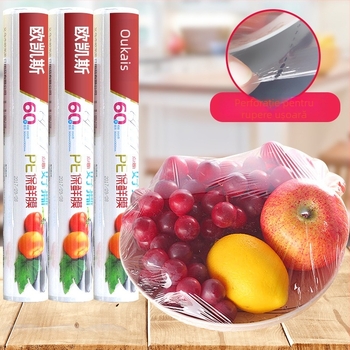 Okiss folie de unică folosință pentru alimente – de calitate alimentară, rezistentă la temperaturi -60°C până la 100°C, 1 bucată