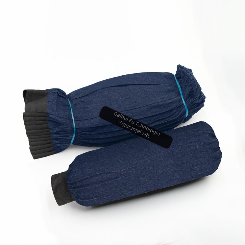 Șorț de denim pentru sudură cu buzunar, robust, rezistent la uzură, protecție împotriva poluării pentru sudură și lucrări în construcții