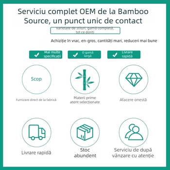 Furculiță de fructe din bambus, stil modern minimalist, sigură pentru copii, calitate premium, lansare primăvara 2025