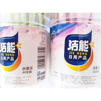 Furculiță de fructe de unică folosință din plastic - stil simplu pentru copii (Brand: Cleaning energy; Categorie: furculiță de fructe; Material: plastic; Destinație: copii; Stil: simplu)