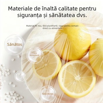 Capace din plastic pentru folie alimentară – de unică folosință, rezistente la praf, pentru uz casnic, 1 bucată, durată de viață 3 ani