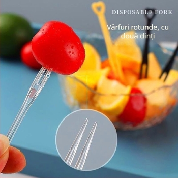 Furculiță de fructe din plastic – Five Excellent Families, Stil chinezesc nou