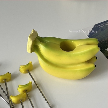 Set de furculițe pentru fructe din oțel inoxidabil, stil Instagram, design proaspăt și drăguț