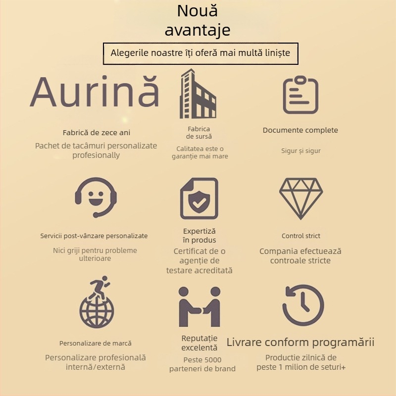 Set bețișoare de unică folosință (trei sau patru pachete) cu ambalaj din hârtie Kraft, biodegradabile, imprimare logo și personalizare disponibile, 500 de pachete pe cutie