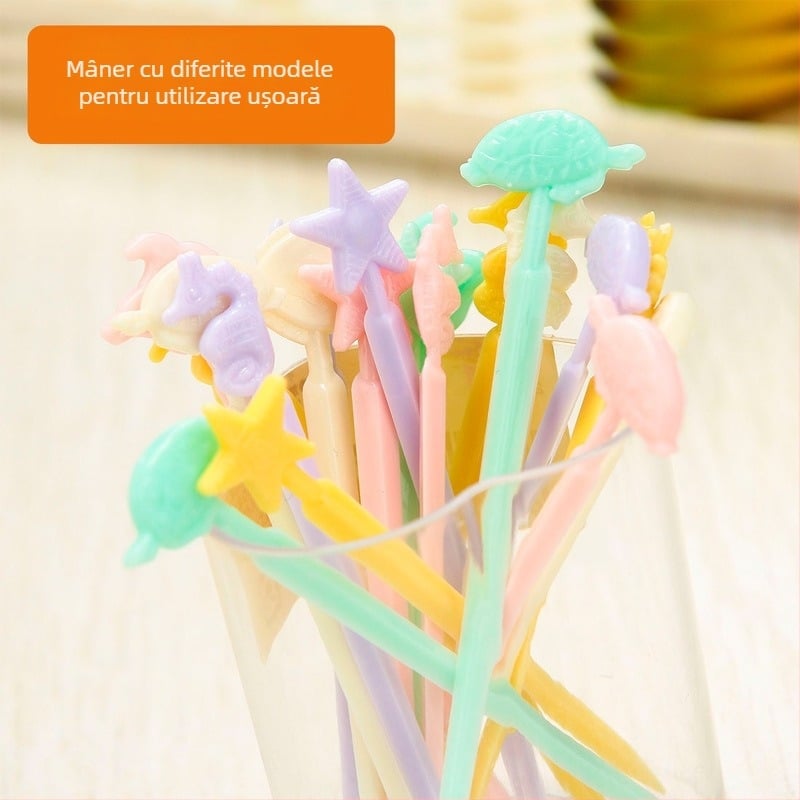 Set bețișoare pentru fructe (Material: PP; Brand: Sanada; Potrivit pentru adulți; Categorie produs: Semn; Calitate: Primă clasă)