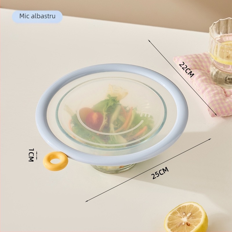 Capac de silicon pentru păstrarea prospețimii alimentelor – etanș, compatibil cu microunde, protecție împotriva stropilor, izolație termică, compatibil cu mașina de spălat vase