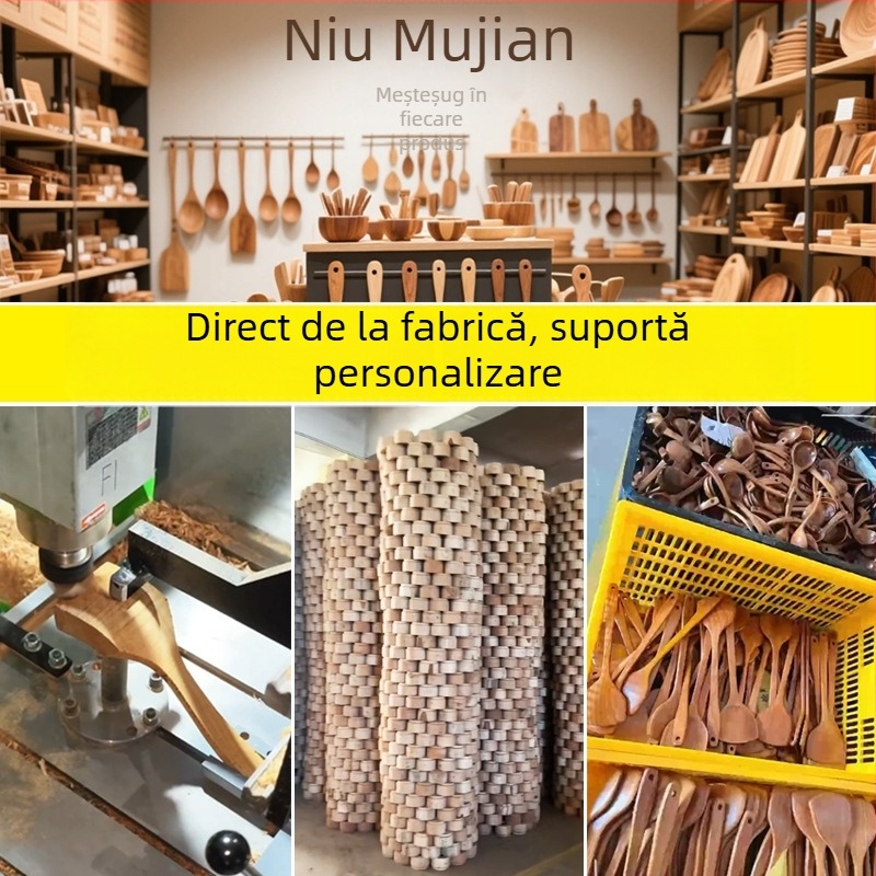 Felie de condimente din lemn în stil japonez, cu finisaj lac crud — formă neregulată, model dungat, stil retro ușor luxos, suport pentru lingură și suport pentru lingură pentru sos de soia și oțet