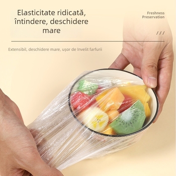 Capace de plastic pentru pahare și boluri, cu margine elastică; 12+ bucăți; durată de viață 36 de luni