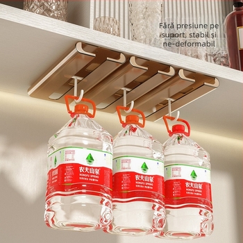 Raft pentru pahare de vin, montat pe perete, din plastic, fără găuri, stil modern minimalist, greutate 145 g