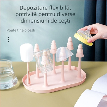 Suport pentru pahare cu design pădure, stil lux ușor (din plastic, 90 g, suport de birou)