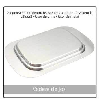 Recipient pentru unt din oțel inoxidabil, cu capac, brand Hengding Yue, stil modern minimalist, vara 2018