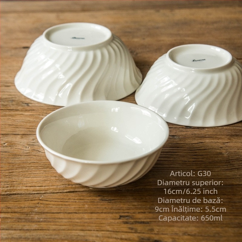 Set de veselă din porțelan, 16 piese, stil Chinezesc, stil Simplu